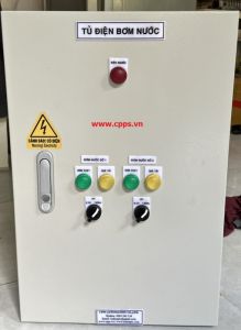 Tủ điện điều khiển 2 bơm nước chạy luân phiên theo rờ le cóc
