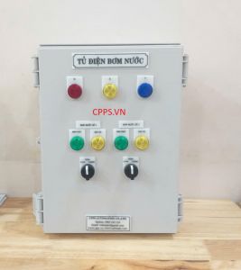 Tủ điện điều khiển 2 bơm nước chạy luân phiên theo thời gian