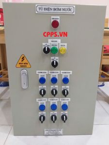 Tủ bơm tưới cây: 1 bơm chạy theo timer hẹn giờ / Wifi, 6 van mở luân phiên theo thời gian