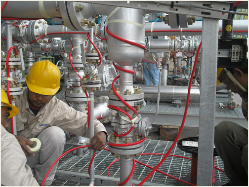 Thi công - Lắp đặt hệ thống gia nhiệt (Heat tracing)
